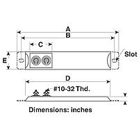 OMEGA SSEM-3392/240V 심리스 철 또는 크롬 강철 스트립 히터 인라인 터미널 (1250 W)