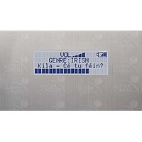 Bộ Chèn PC Bay, Ký Tự LCD Màu Xanh Lam Nhạt, Văn Bản Màu Trắng/Đen, Phím Màu Đen/Xanh, Kèm Giá Đỡ Gắn Bạc Matrix Orbital BLC2041-AL-GW