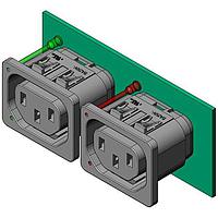 Schurter 6600.4312.21 AC Power Entry Modules 6600-4 Connector Outlet 10A F