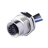 Same Sky (formerly CUI Devices) CDM1222-12A-FW-F16-050-67 Straight M12 Female Panel mount, Solder Type, Front Fastened M16*1.5?ACode 12PIN , Screw Copper alloy, 050M