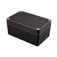 Hộp Nhôm Đúc Áp Lực Thành Dày, Chống Thấm Nước Kích Thước 6.32x1.6x3.95" Màu Đen Hammond Manufacturing 1550Z116BK