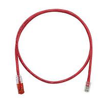 Panduit UTPKCH7MRD Cat 5e Keyed Copper Patch Cord, Cat 5e, Red UTP