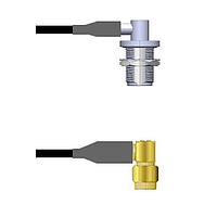 Amphenol Custom Cable Q-1S0360008009i ສາຍສັ້ນ RF N-RJB/SMA-RP RG58 9I