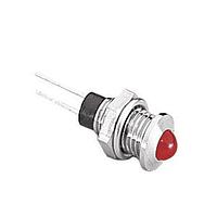 Đèn báo viền mạ crom màu đỏ Bulgin DX1118/RD