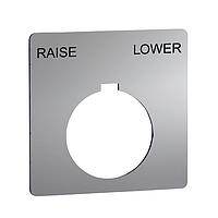 Square D 9001KN147SP Legend PSH BTTN LEGEND PLATE 30MM, Type K