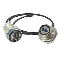 Amphenol Socapex USB3FTVKEY6A128NAPA USB Memory Keys 128GB Nickel CAP