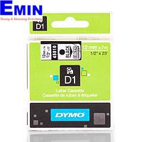 DYMO 63020702 Labelmanager D1 검정 / 클리어 테이프 (12mm x 7m)