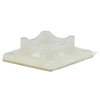 Essentra Components FTH-5-01-M Quad Opening Cbl Tie Hldr,Screw Mnt,Nat,.75 in