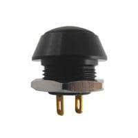 Công tắc tiêu chuẩn PB SWTCH, ĐEN, BẰNG SÁNG, DÂY DẪN 12" Grayhill 30-200C-2S