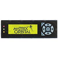 Matrix Orbital EGLK19264A-7T-YG-MT ຈອກສະແດງກາຣະຟິກ LCD Grph Disp RS232, 5V Yw Txt/ Bk Bckgrnd
