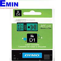 DYMO 63020718 D1 검정 / 녹색 테이프 (19mm x 7m)