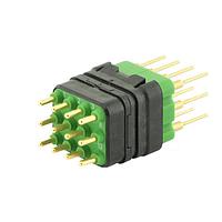 Eaton Souriau-Sunbank 8MQ2M1220RNS Modular Connectors - Push Pull MQuick module, unsealed, with male straight PCB contacts, delivered with cap