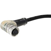 Bulgin PXPPNP12RAF04ACL010PVC Sensor Cables / Actuator Cables M12 A-coding 4 Pins Female Right An