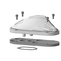 HUBER+SUHNER 9091.99.0189 어댑터 플레이트 12 mm 어댑터 플레이트 안테나