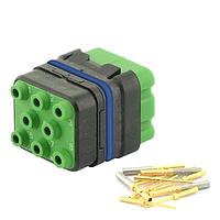 Eaton Souriau-Sunbank 8MQ2M0816PBE Modular Connectors - Push Pull MQuick module, sealed, with male crimp contacts