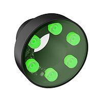 Banner Engineering LEDGRV75PM ໄຟແດງ LED ຄວາມສະຫຼຸບສູງ ຮອບແວງປິດ VE Series ຮອບແວງ IP67 ທີ່ມີໄຟສີຂຽວມອງເຫັນໄດ້; 24 V dc; ປ່ອງໜ້າປະຕູ Polycarbonate; 3 ແພັດ M8 QD; ຕໍ່ກັບເຄື່ອງຈັກກ້ອງ VE Smart; ຄວາມຍາວ 75 mm