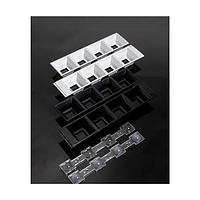 Ledil C17528_DAISY-4X1-SHD-MET ເປັນເລນ LED ແບບສີ່ມຸມ 4 ຕຳແໜ່ງ 182.0 x 40.0mm (D) 2