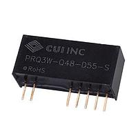 CUI Inc PRQ3W-Q48-D55-S Isolated 5/5 Vdc, 0.3/0.3 A, 3 W, 18-75 Vdc Input