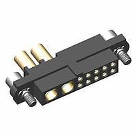 Đầu Nối Nguồn Công Suất Lớn 10+2 Chân Cái Bộ Dây Cáp 22AWG+16AWG, Ốc Vít Harwin M80-4D11005F2-02-327-00-000