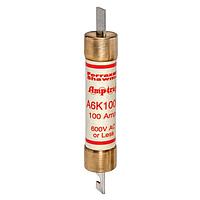 Mersen A6K100R 파워 퓨즈 퓨즈, 고속 작동, 클래스 RK1, 리젝션 스타일, 200kA AC/20kA DC, 600VAC/300VDC, DC, 100A