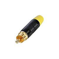 REAN RF2C-B-4-D Plug RCA PLUG BLACK/YELLOW - BULK