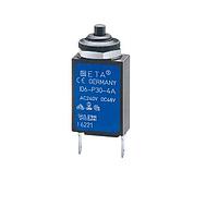 E-T-A Circuit Breakers 106-M2-P30-4.5A Thermal Overcurrent Min Ord Qty 50. Miniaturised single pole thermal circuit breaker with push-to-reset tease free, trip-free, snap action mechanism (R-type TO CBE to EN 60934), threadneck mounting. Approved to CBE standard EN 60934 (IEC 60934). For higher current rati
