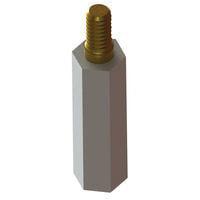 Essentra Components HSM4-8-15-2 Hex Standoff,Thrd Fem/ML,Wht,15MM Spc