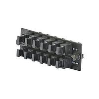 Bộ chuyển đổi MPO FAP với 12 bộ chuyển đổi MPO ngang, màu đen Panduit FAPH1212BLMPO