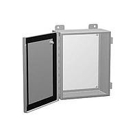 Cửa Bản Lề Thép Mềm NEMA 12 Cửa Bản Lề Liên Tục với Kẹp - Không Có Tấm 12 x 10 x 5" Hammond Manufacturing 1414PHKLP