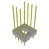 Bộ Kết Nối AccliMate(TM) IP68 Vỏ Bọc Tròn Chịu Nước Lắp Bảng Samtec ACRK-16-01-G-S-B1-M-1