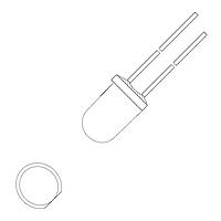 Đèn LED Đơn Màu Xanh Dương Tán Sáng 470nm 1500mcd VCC VAOL-5MSBY2