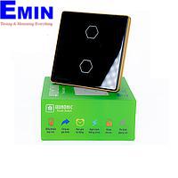 HUNONIC HN02SVD WiFi Touch Switch 2 ປຸ່ມຮຽບຮ້ອຍ (Black)
