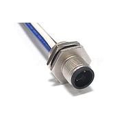 Amphenol LTW M12T-04PMMS-SH8B15 Sensor Cables / Actuator Cables M12 Circular Metric Connector, T Code, Metal, 12A, 04 pins, Male Connector, Male Contact, Hexagonal, Screw Thread, Solder, Receptacle With Cable/Wire, Length 150mm, IP68 / IP69K