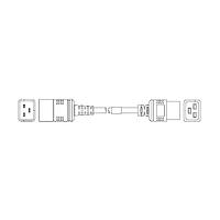 Volex 2136H 10 C3 AC Power Extension Cord 14/3 SJT 2.5M JUMPER UNIVERSAL BLK