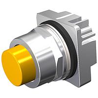 SIEMENS 52PM8B4 ラウンドプッシュボタン、モメンタリ、イエロー、エクステンデッド、2ポジション