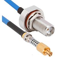 Amphenol SV Microwave FV67.3SMPS-085-MSLPSMA-120 RF Cable Assemblies VITA 67.3 SMPS SMA LowProfile M 12"Cable
