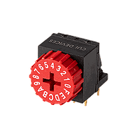 Same Sky (formerly CUI Devices) RDS6-16S-1011-3-RA-254-D ສະຫນັບ DIP 16 ຕຳແໜ່ງ ຜ່ານຮູ 2.54 mm ລະດັບມຸມຂວາ ຕົວກະທົບຮອບພ້ອມຝາກ