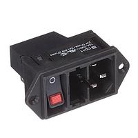 Schurter DD11.0113.1111 인렛 레드 조명 QC 10A 노 드로어