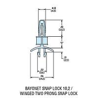 Giá đỡ PCB HLSP5-16 Nylon tự nhiên Heyco 10113