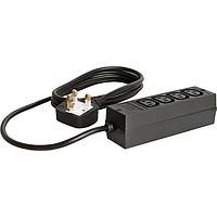 Thanh chia ổ cắm nguồn 4748 MINIBLOC cáp Anh 4 ổ 10A 70 độ Schurter 4748.0300