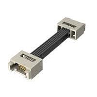 Samtec T1SD-10-28C-GF-10.0 Micro Mate 1.00 mm Micro Mate(TM) Double Row Discrete Wire Cable Assembly
