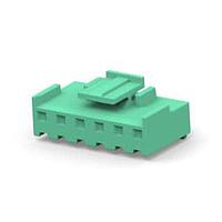 AMP Connectors - TE Connectivity 6-1123722-6 Headers & Wire Housings 3.96 EP PLUG HSG 6P(GREEN)
