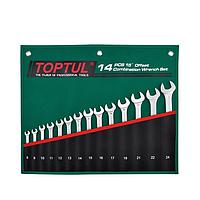 TOPTUL GRAW1001 15° Offset Pro-Line Combination Wrench Set (10 pcs)