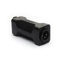 Amphenol Audio AC3F3MDW ອາແດບເຕີ 3 ໂພນ XLR ປະກອບເຫຼັກທີ່ຢູ່ໃນສາຍ ອາແດບເຕີຜູ້ຊາຍເປັນຜູ້ຍິງ ມີສາຍສະເພາະ ສີດຳ