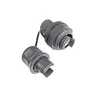 Bulgin PXEB5210MM4045 Multimode 2 Channel Jam Nut Bulkhead Connector with Cable Acceptance