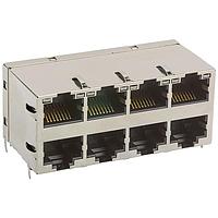 Jack Từ MagJack 1000BaseT, 2X4, OG/Y, -40 đến 85*C, RoHS Bel Fuse 0863-2X4R-Y4-F