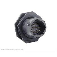 Eaton Souriau-Sunbank UTSX712E8P Receptacles Jam nut receptacle, without backshell, with 8 male solder contacts, IP68/69K in unmated conditions