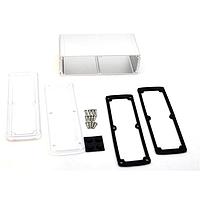 Vỏ hộp PCB Vỏ nhôm đùn màu bạc có nắp nhựa (2.4 x 7 x 3.5 inch) Bud Industries EXN-23363-SVP