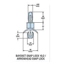 Giá Đỡ PCB HLSP8-10 Nylon Tự Nhiên Giá Đỡ PCB Heyco 10152