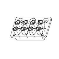 Phụ kiện 8POS RF MOD OSMM PLUG ATTACH Raychem - TE Connectivity 1996777-2